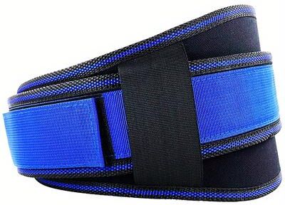 Friendly Fresh Finds Breathable Fitness Waist Belt For Men Adjustable Strap For Weightlifting And Outdoor Sports blue xl