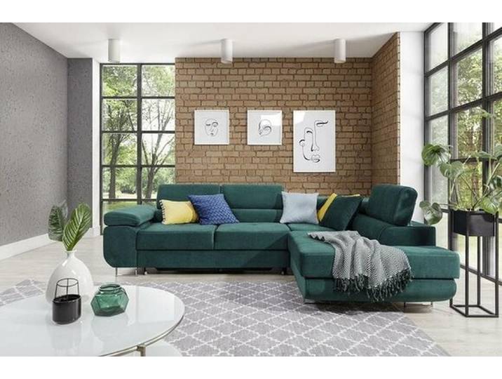 JVmoebel Ecksofa Modern L Form Ecksofa – Designer Eckcouch Textil Sofa Garnitur, Made in Europa