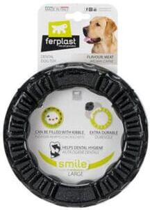Ferplast Brinquedo Cão Smile L Dog Ring Preto