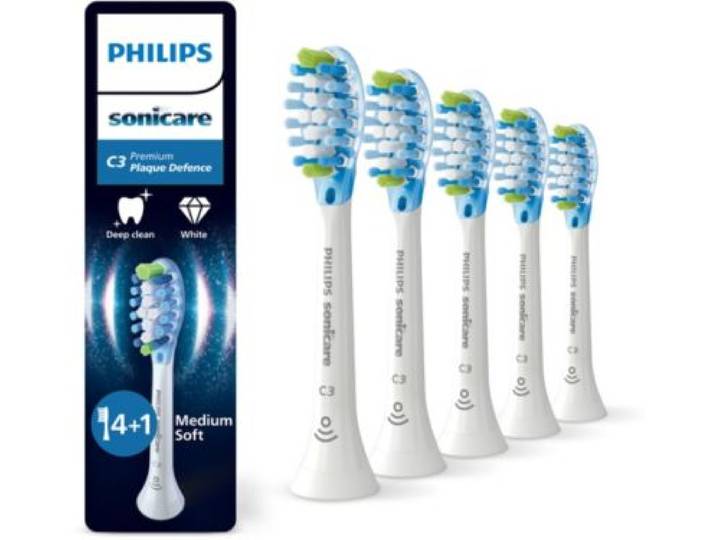 Philips - Brossette Dentaire Sonicare Lot De 5 - Hx9045/87 White Premium Plaque Defence C3