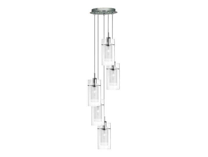 Hängeleuchte Duo I, Silberfarben, Metall, Glas, 28x120x28 cm, Europäischer Sicherheitsstandard, Lampen & Leuchten, Innenbeleuchtung, Hängeleuchten, Pendelleuchten