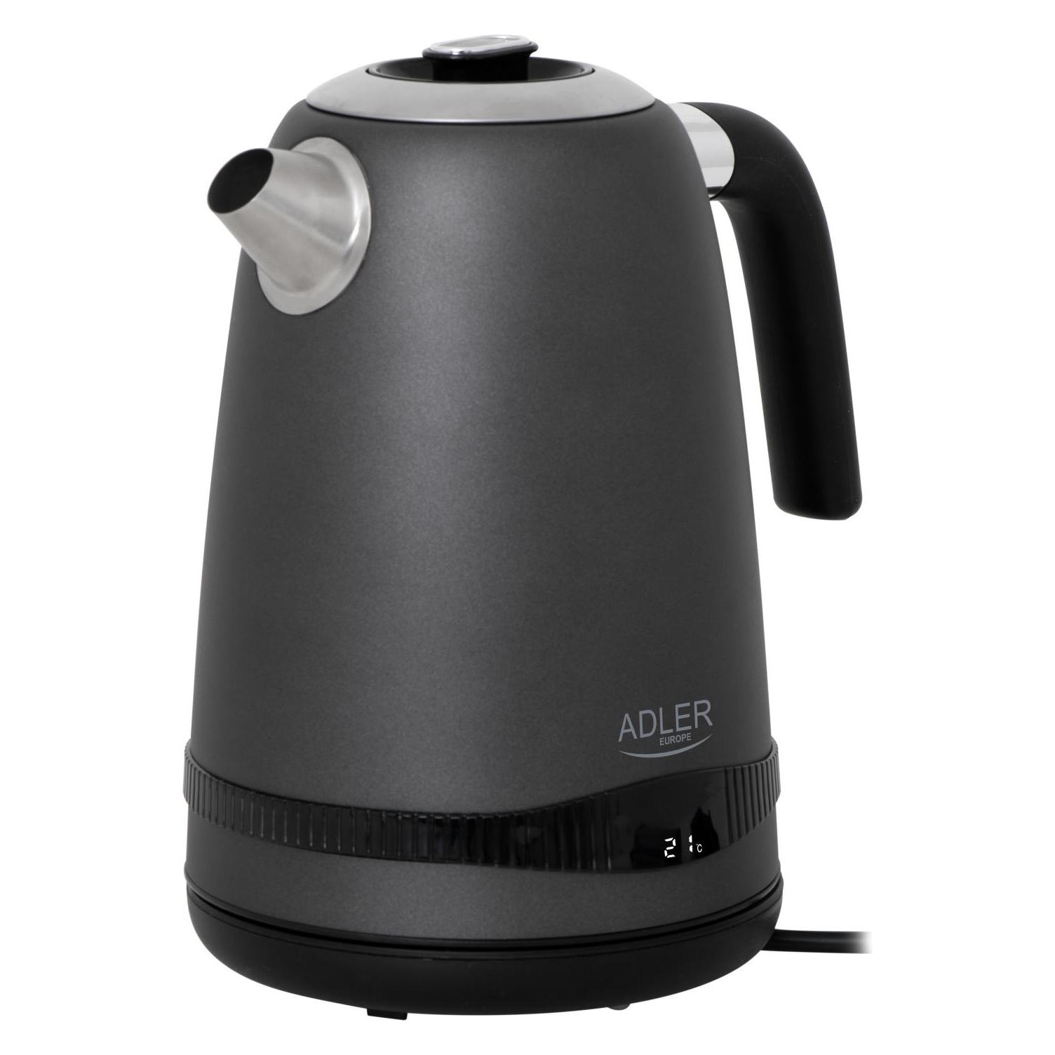 Adler Metallkessel 1 7L mit LCD & Temperaturregelung (1.70 l) (ad_1295g)