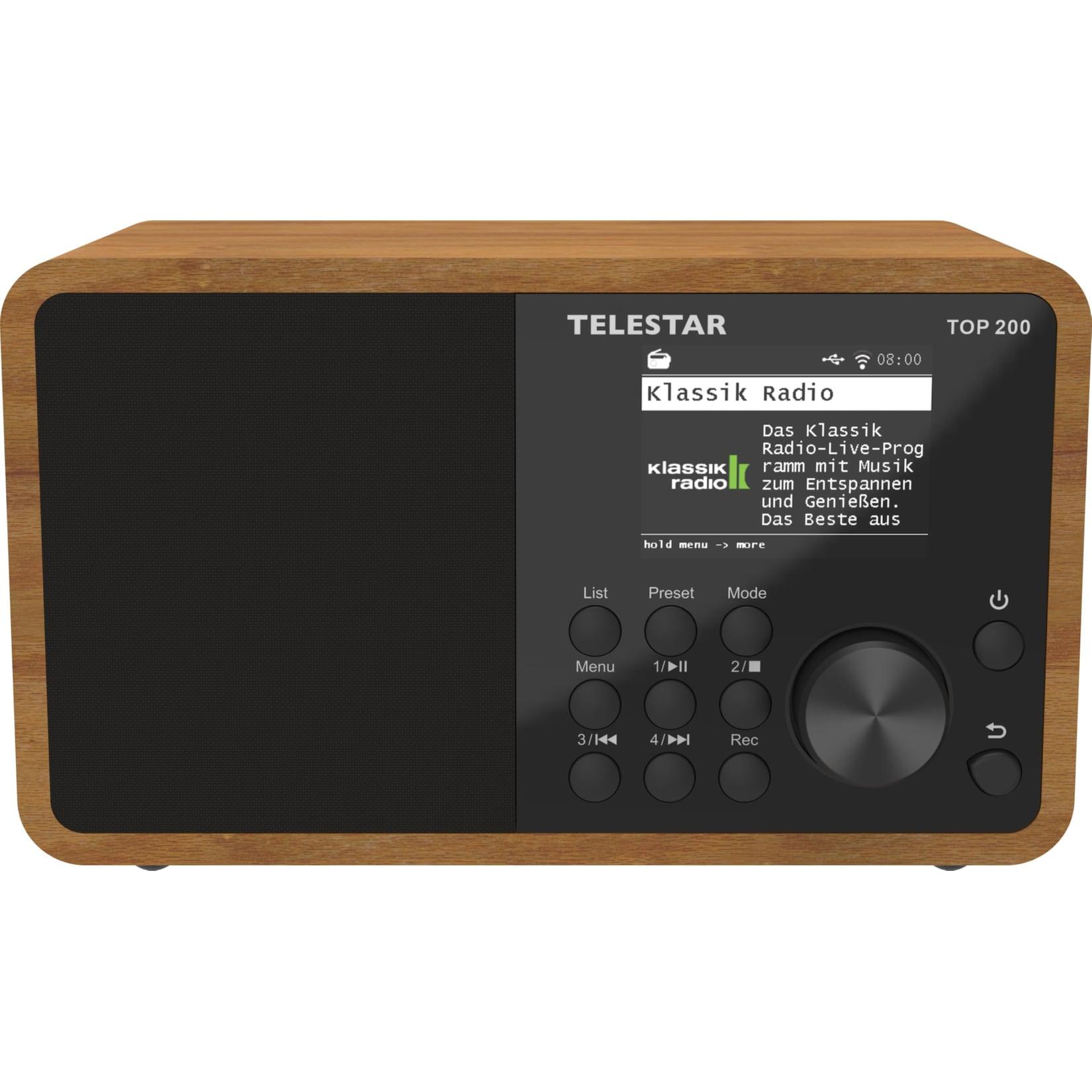 TELESTAR DAB+ Internetradio TOP 200 Holz