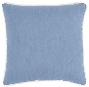 "Canvas Sunbrella Corded Outdoor Pillow - Fern, White, 12"" X 20"" - Ballard Designs"