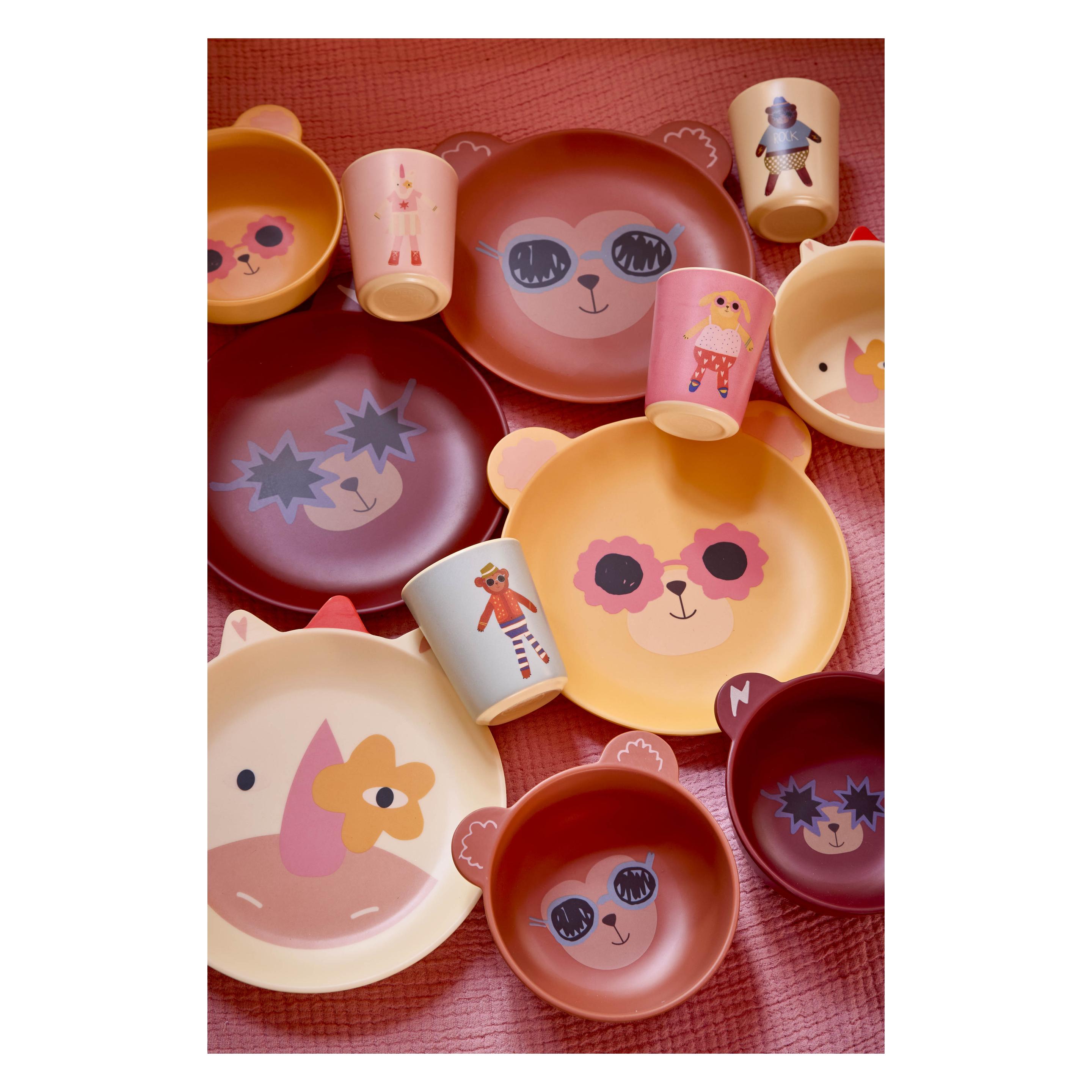 Rice - Melamine Kids Cup - Bear Print - 150 ml (KIMAT-CUPBEAR)