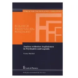 Analyse evidenter Anglizismen in Psychiatrie und Logistik, Fachbücher von Nancy Hadlich