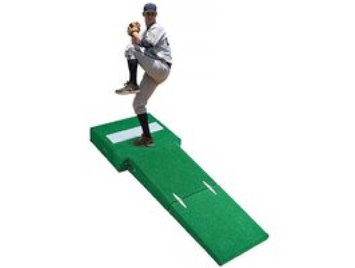 VEVOR Pitching Mound, tragbarer Baseball Pitcher Mound, 77 Zoll Pitching-Trainingsausrüstung (Oudoor / Indoor), Softball-Pitching-Hilfen mit Antifade-Rasen & Pitching-Gummi & Tragegriff