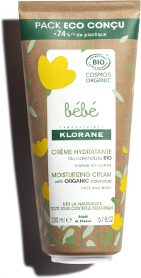Klorane Bebé Creme Hidratante Calêndula Bio 200ml