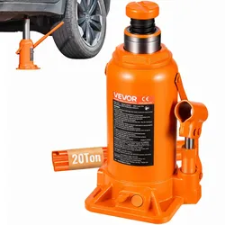 VEVOR hydraulischer Wagenheber Flaschenwagenheber 20 t 225–435 mm Hubbereich, Hochleistungs-Stempelwagenheber für Auto SUV Pickup Autoreparatur Hauslift landwirtschaftliche Geräte, Orange