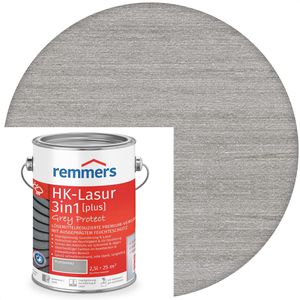Remmers Holzlasur HK-Lasur 3in1 Grey-Protect plus, 2,5l, außen, wetterfest, platingrau