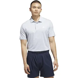 adidas Polo Performance Two-Color Stripe, hellgrau/weiß