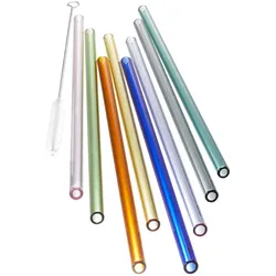 Gefu Glastrinkhalme Future 23cm bunt