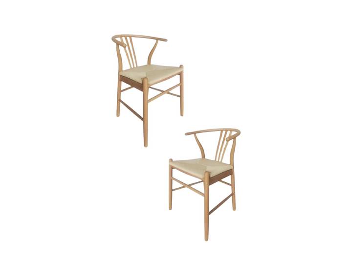 2er-Set Stühle Salko - Holz clair