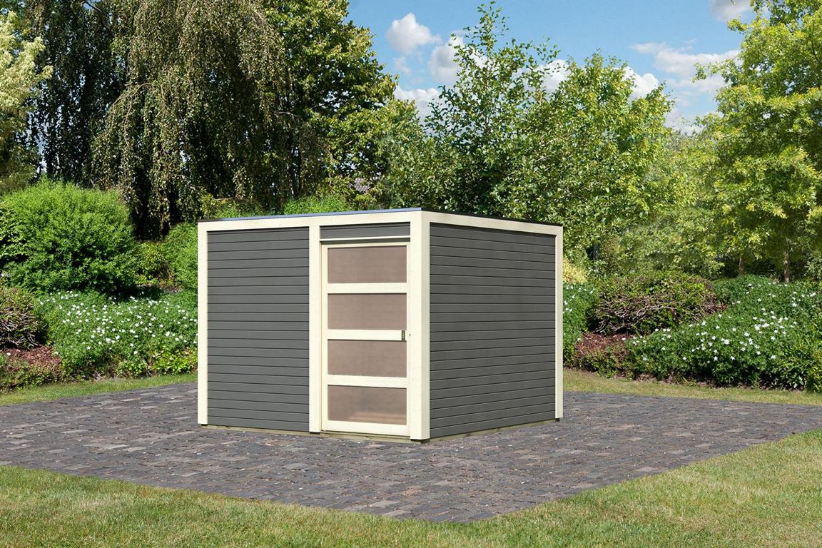 KARIBUHOLZT SH Qubic 2 terra 280x280x215 cm 10003315