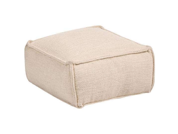 Beliani Pouf Baumwolle Beige Sherali, Quadratisch, 50x30x50 cm, Wohnzimmer, Sessel, Hocker & Hockerbänke, Poufs
