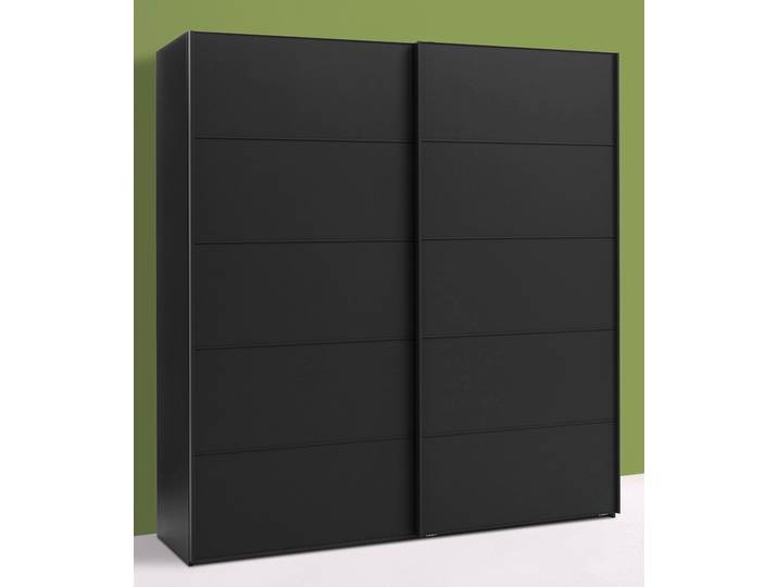 Schwebetürenschrank WIEMANN Westside , grau (havannafarben), B:200cm H:236cm T:67cm, Schränke, Schwebetürenschrank