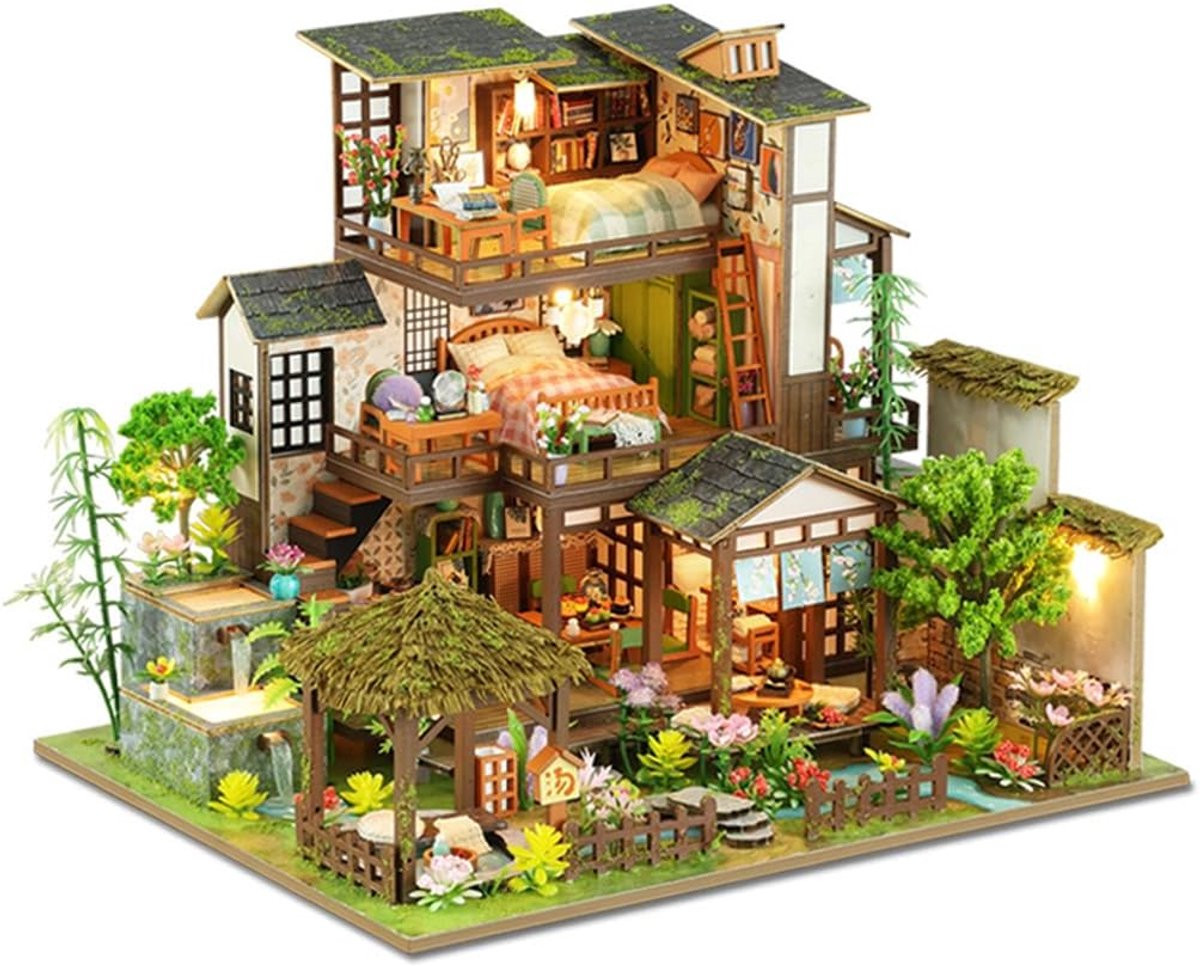 Doe-het-zelf Miniatuur Tuinhuis Met Meubels - Creatief Bouwpakket Voor Volwassenen En Kinderen