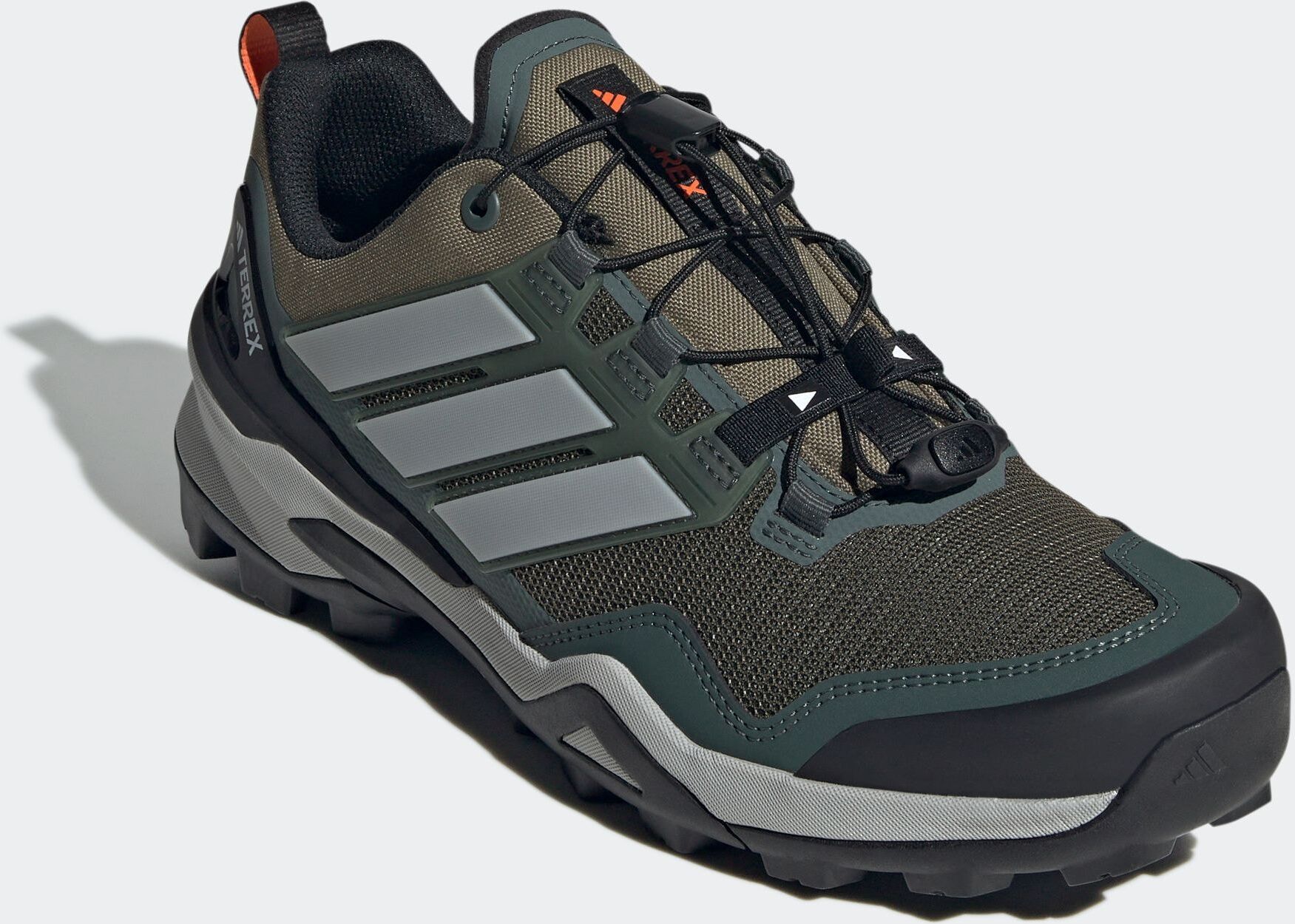 Wanderschuh ADIDAS TERREX "SKYCHASER", Herren, Gr. 42, schwarz (olistr, gretwo, cschwarz), Synthetik, Textil, Schuhe Wanderschuh olistr, gretwo, cschwarz 42