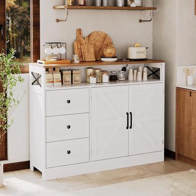Garvee "47.2"" Buffet Cabinet with Power Outlet"
