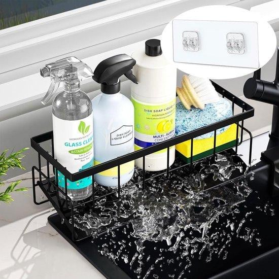 Benza Ibenzoa RVS Organizer Multifunctionele opbergdoos voor keuken en badkamer, B/D/H: 23 x 10 x 9 cm