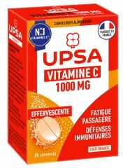 UPSA Vitalité Vitamine C 1000 mg Comprimés Effervescents Goût Orange - Boîte 20 comprimés