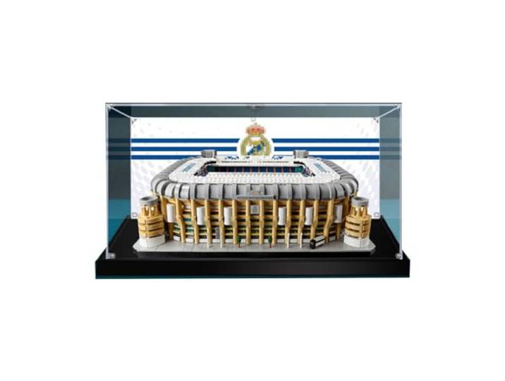 Acryl Schaukasten Vitrine für Lego 10299 Real Madrid - Santiago Bernabéu Stadion, Staubdichte Display Case Kompatibel Lego 10299 Modell - Ohne Modell Kit