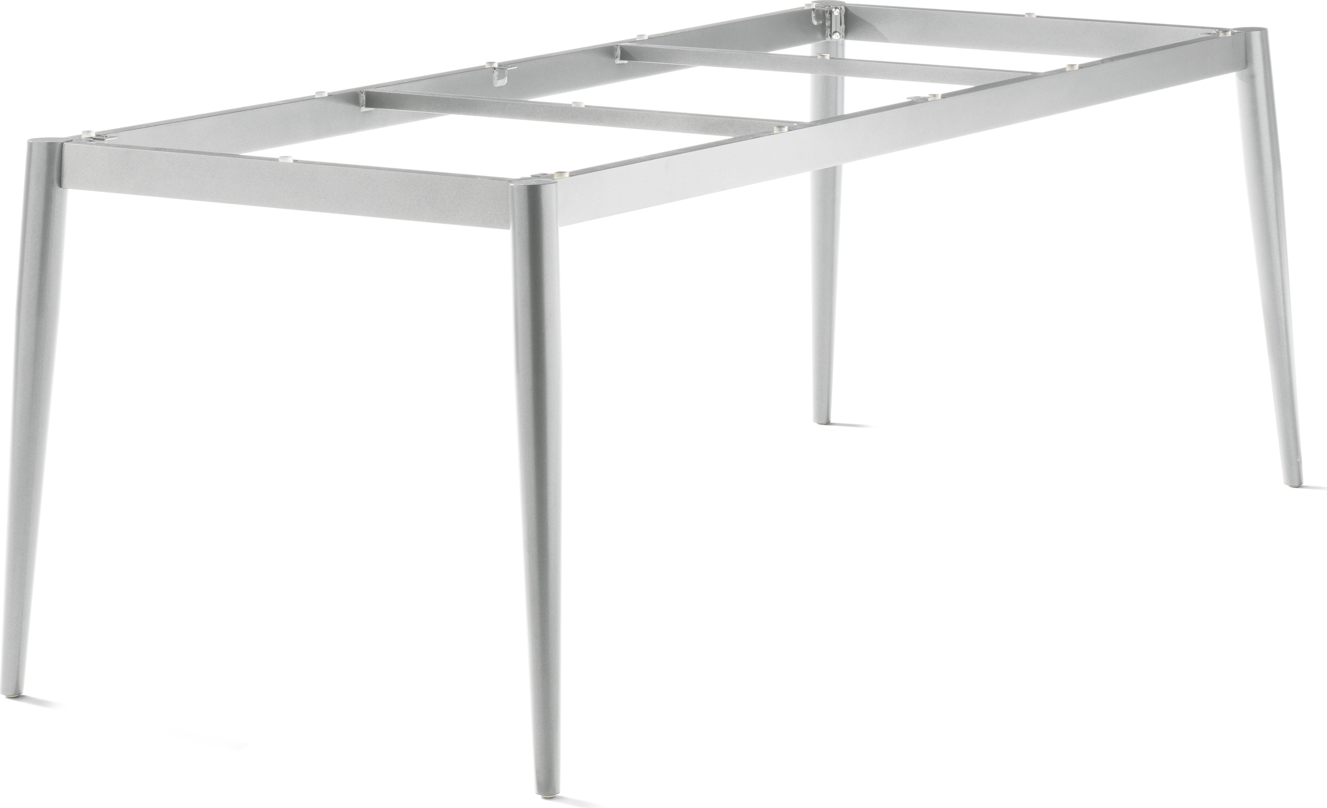 Tischgestell >Loft Polytec< in graphit, Aluminium - 200x73x80cm (BxHxT)