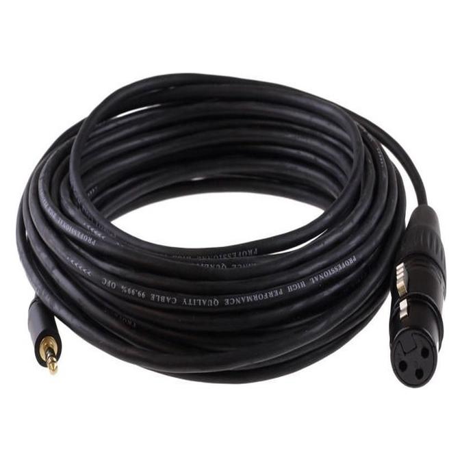 Mercodan Minijack 3,5mm, han til XLR (10 m, AUX Kabel, XLR Kabel) (580340168)