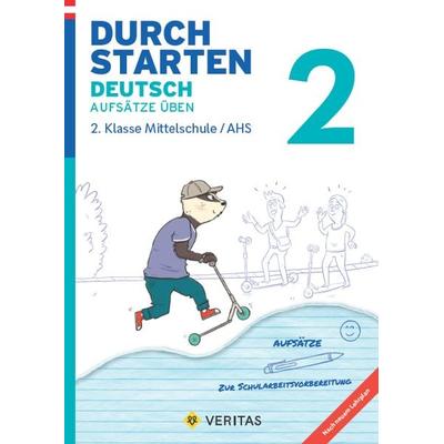 Durchstarten Deutsch 2. Klasse Mittelschule/AHS Aufsätze üben, Taschenbuch von Jutta Hofer, VERITAS Verlags- und Handelsgesellschaft m.b.H.,