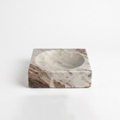 BIDKhome Toronto Marble Concave Bowl