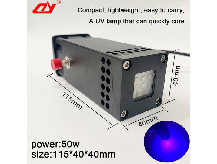 Lampe de polymérisation UV 395 nm pour adhésifs et encres UV, résine adhésive sans ombre, détection de fluorescence par exposition d'encre d'impression