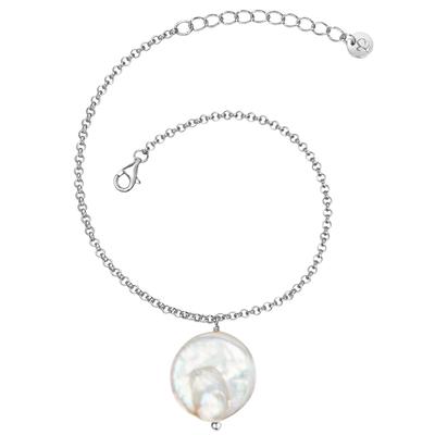Gliederarmband GLANZSTÜCKE MÜNCHEN "GSM1574", silber, Armbänder, Damen, Silber 925 (Sterlingsilber), Gliederarmband, aus Sterling silber