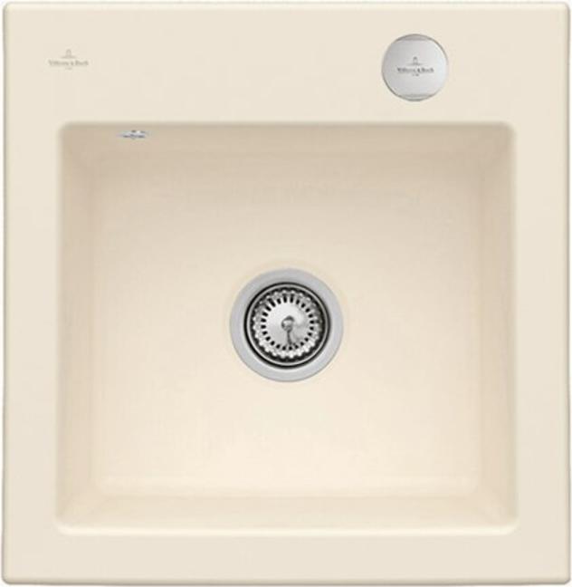 V&B Spüle Subway 50 S m Abl.garn, Exzenter, ivory CeramicPlus