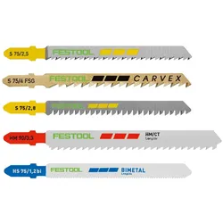 Festool Stichsägeblatt Set STS-Sort 21 W P M für Holz Metall Kunststoff 578071