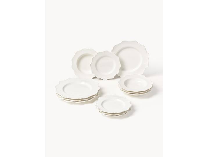 Service de table en porcelaine Grace, 4 personnes (12 pièces)