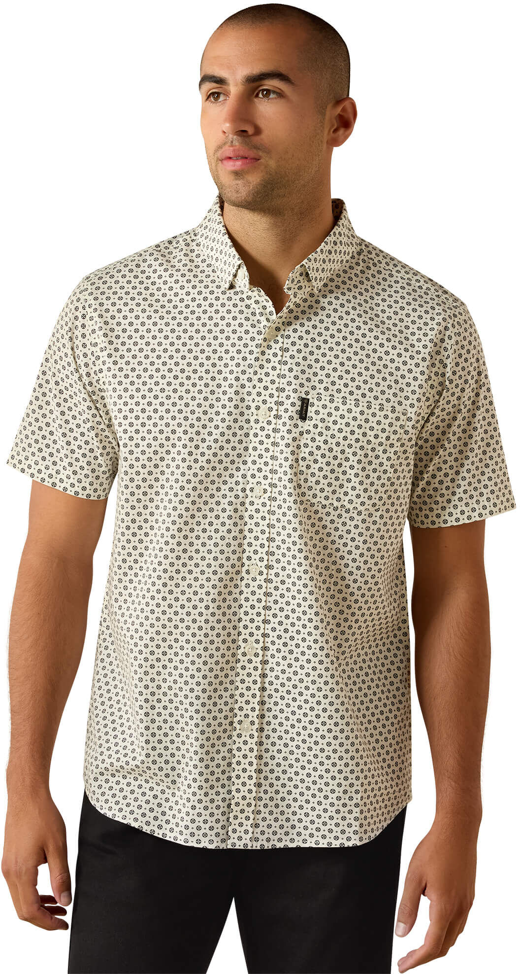Men's Macsen Modern Fit Shirt in Pristine Diamond Points Print, Size: XS by Ariat