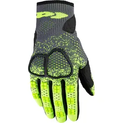 Spidi Cross Knit, Handschuhe - Grau/Schwarz/Neon-Gelb - 3XL