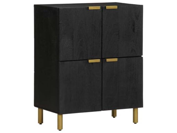 Heofavd Sideboard Schwarz 60x33x75 cm Kommode Holzwerkstoff Anrichte