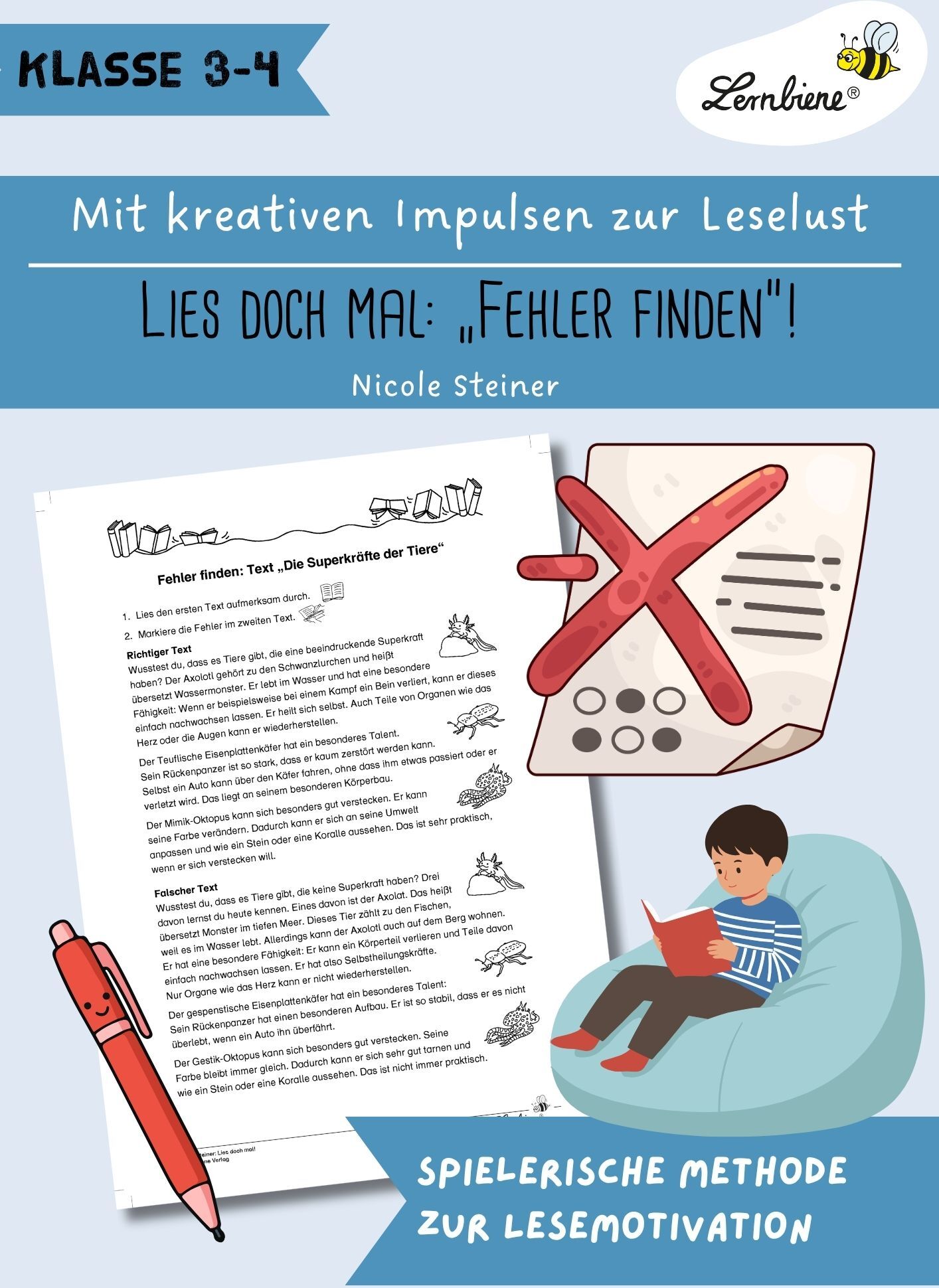 Lernbiene Lies doch mal! - Fehler finden
