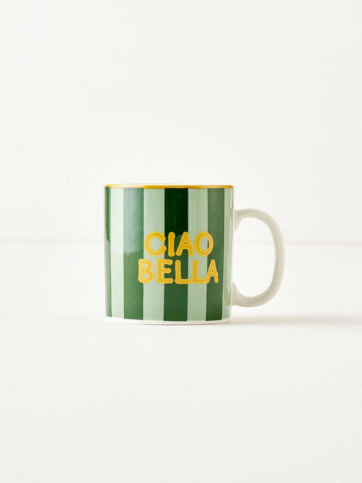 BELLA MAISON Tasse "Line" in Grün - 390 ml - onesize