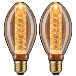 Paulmann 5072 Inner Glow Edition LED Birne Innenkolben Spiralmuster E27 230V 2x230lm 2x4W 1800K Gold
