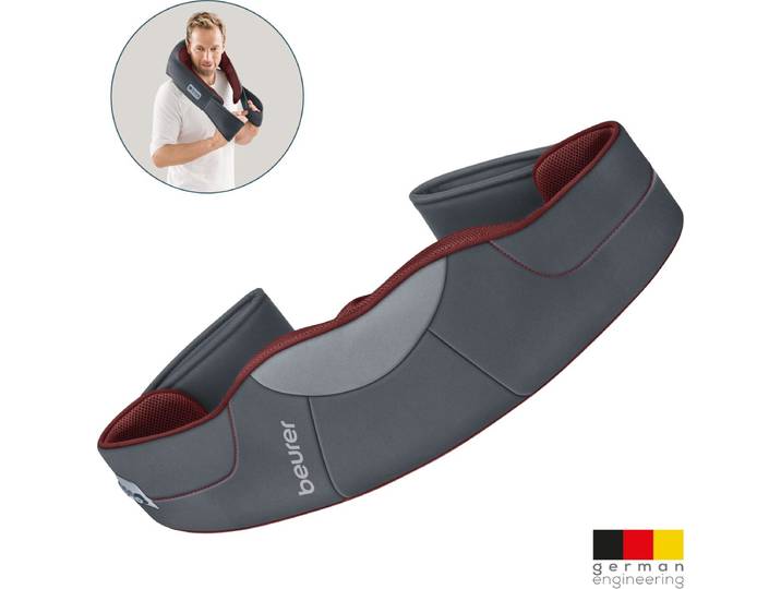 Beurer MG 151 3D Shiatsu Massagekussen - Massageband - 8 Shiatsu massagekoppen - 3 Intensiteitsniveaus - Nek/rug/schouders - Licht en Verwarming - Lederlook - 3 Jaar garantie