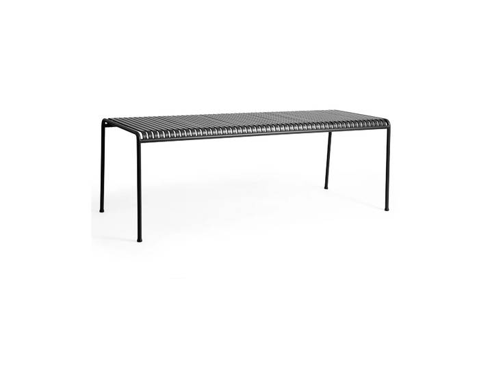 HAY Palissade eettafel 220x90 cm Antraciet
