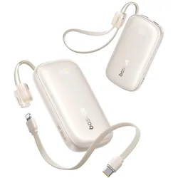 Baseus Powerbank EnerFill FC21 QPow 3 Ultra, 10000mAh, 22.5W, QC + PD, Beige (10000 mAh, 22.50 W), Powerbank, Beige