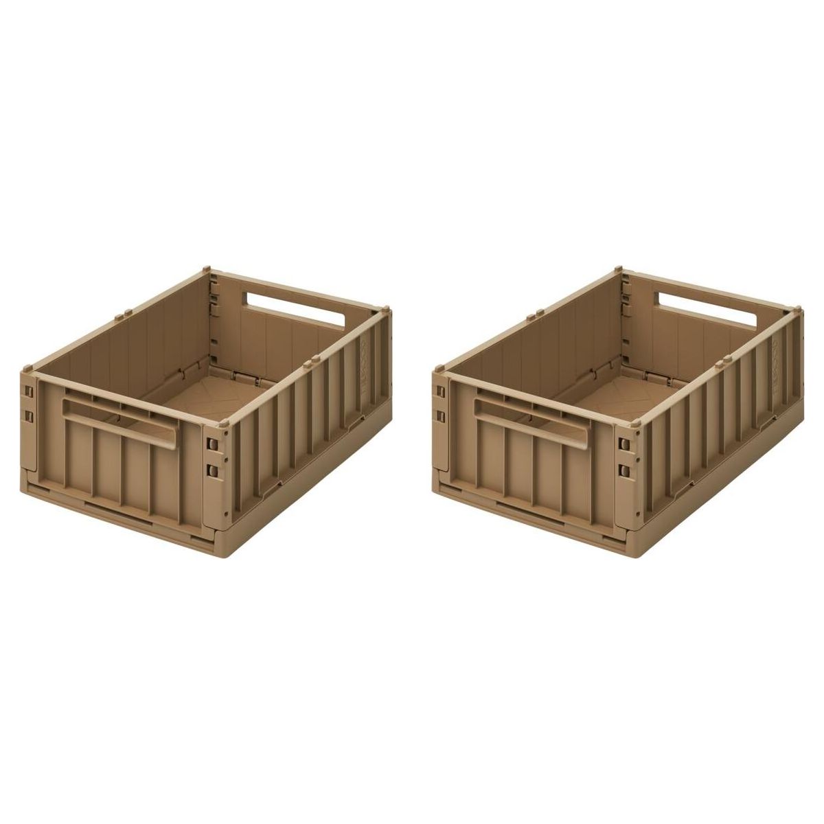 Liewood Weston Storage Box M 2-pack oat (3070) ONE SIZE LW14677-3070-ONE SIZE-CU