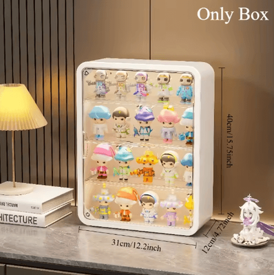 Inspire Picks No Drill Wall Mounted Medicine Cabinet Multi Layer Storage Organizer For Bathroom, Kitchen & Home 4 Floors White