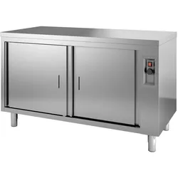 Combisteel Wärmeschrank mit 2 Flügeltüren Aufkantung aus Edelstahl 1000x700x850mm