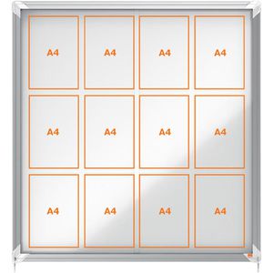 Nobo 1902570 Premium Plus innen 12 x A4 Metall Schaukasten