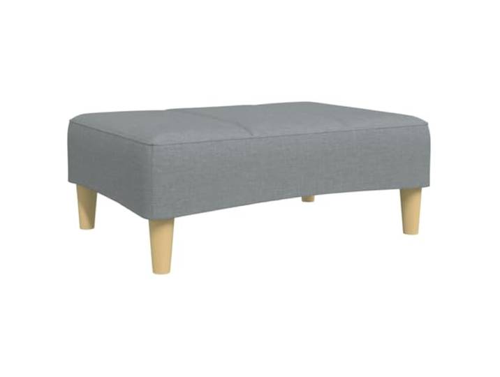smnyxs Fußhocker, Hellgrau, 77 x 55 x 31 cm, Stoff Kompakter Hocker, atmungsaktiver Stoff, Sperrholzrahmen, Sofa-Nutzung, Liegesessel, Beistellstuhl