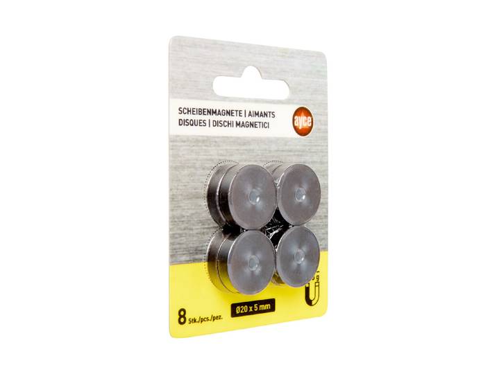 Ayce Scheibenmagnete ⌀ 2 cm 10 Stück
